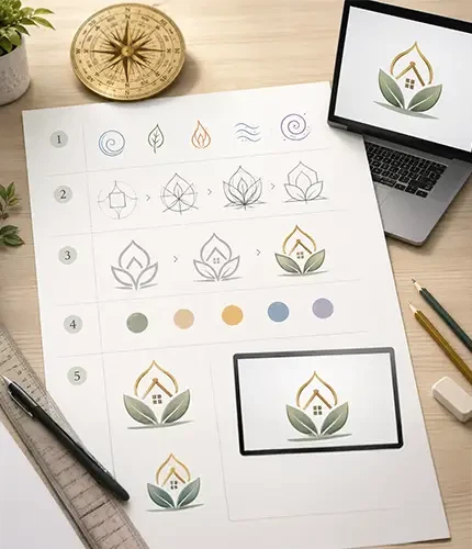 Scientific Logo Design as Per Vastu | Layered Vastu